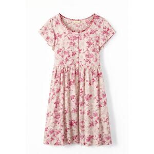 April Cornell NWT Pink Cloud Floral Porch Tie Waist Dress XXL Cottage Romantic